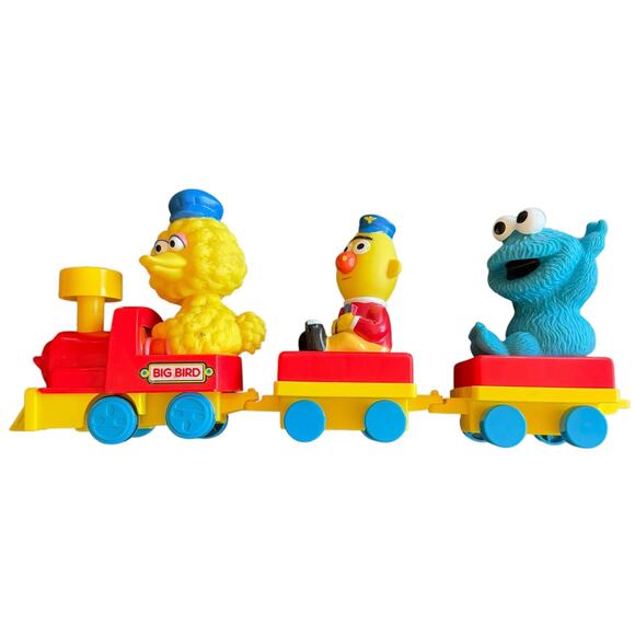 Tyco Preschool Sesame Street Train Big Bird Bert Cookie Monster 1994 - Picture 1 of 11